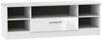 Knightsbridge White Gloss 145cm Wide TV Unit