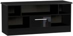 Knightsbridge Black Gloss 110cm TV Unit
