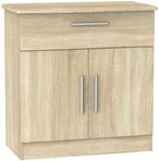 Knightsbridge Oak Effect Compact Sideboard - 2 Doors