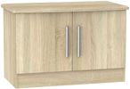 Knightsbridge Oak Effect 2 Door Low Cabinet