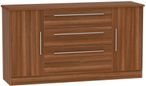 Sherwood Walnut Effect Wide Sideboard - 2 Doors