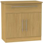 Sherwood Oak Effect Compact Sideboard -  2 Doors