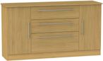 Sherwood Oak Effect Wide Sideboard -  2 Doors