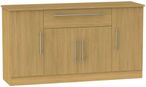 Sherwood Oak Effect Wide Sideboard - 4 Doors