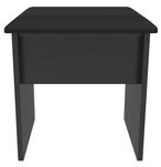 Black Ash Padded Dressing Stool