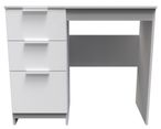 Plymouth White Gloss 3 Drawer Single Dressing Table