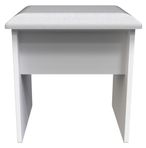 Plymouth White Gloss Padded Dressing Stool