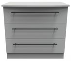 Beverley Grey 3 Drawer Small Chest