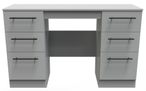Beverley Grey 6 Drawer Double Dressing Table