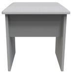 Beverley Grey Padded Dressing Stool