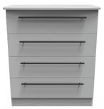 Beverley Grey 4 Drawer Chest