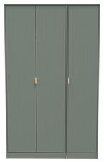 Nashville Green 3 Door Tall Triple Wardrobe