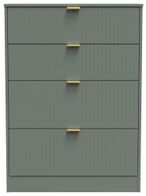 Nashville Green 4 Drawer Deep Chest