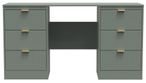 Nashville Green 6 Drawer Double Dressing Table