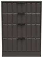 New York Graphite 4 Drawer Deep Chest