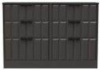 New York Graphite 6 Drawer Midi Chest