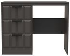 New York Graphite 3 Drawer Single Dressing Table