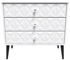 Pixel White 3 Drawer Small Chest