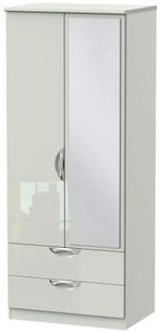 Camden Cashmere 2 Door Combi Wardrobe - 1 Mirror