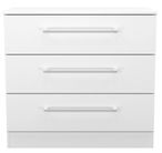 Worcester White 3 Drawer Small Chest