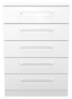 Worcester White 5 Drawer Chest