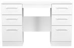 Worcester White 6 Drawer Double Dressing Table