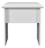 Worcester White Padded Dressing Stool