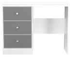 Padstow Grey and White 3 Drawer Single Dressing Table