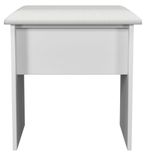 Padstow White Padded Dressing Stool