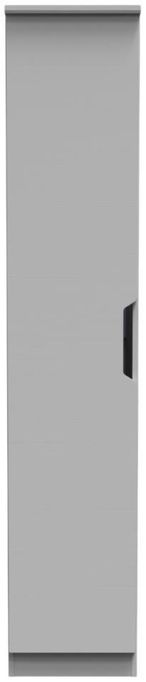 Bella Grey Ash 1 Door Single Wardrobe