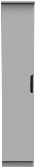 Bella Grey 1 Door Single Wardrobe