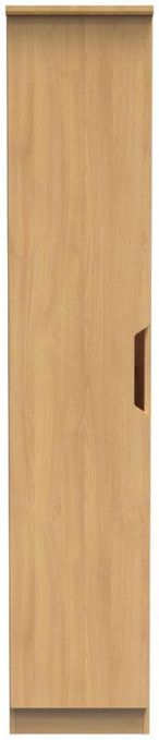 Bella Oak Effect 1 Door Single Wardrobe
