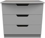 Bella Grey Ash 3 Drawer Small Chest
