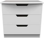 Bella White 3 Drawer Small Chest
