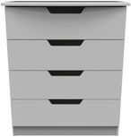 Bella Grey Ash 4 Drawer Chest