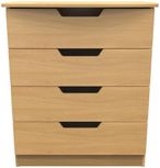 Bella Oak Effect 4 Drawer Chest