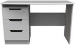 Bella Grey 3 Drawer Desk