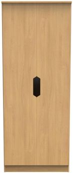 Bella Oak Effect 2 Door Plain Tall Wardrobe