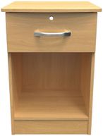 Eve Oak Effect 1 Drawer Bedside Cabinet with Lock