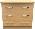 Eve Oak Effect 3 Drawer Small Chest