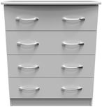 Eve Grey 4 Drawer Chest