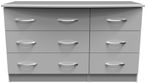 Eve Grey 6 Drawer Midi Dresser