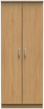 Eve Oak Effect 2 Door Plain Wardrobe