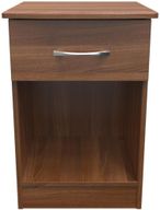 Eve Walnut Effect 1 Drawer Bedside Cabinet