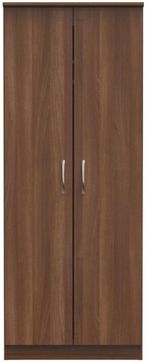 Eve Walnut Effect 2 Door Plain Wardrobe