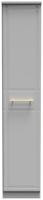 Faye Grey Ash 1 Door Single Wardrobe