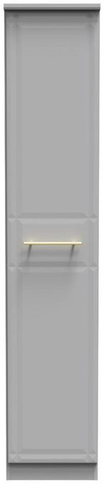 Faye Grey 1 Door Single Wardrobe