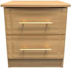 Faye Oak Effect 2 Drawer Bedside Cabinet