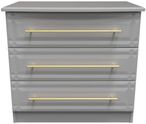 Faye Grey Ash 3 Drawer Small Chest