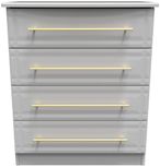 Faye Grey 4 Drawer Chest